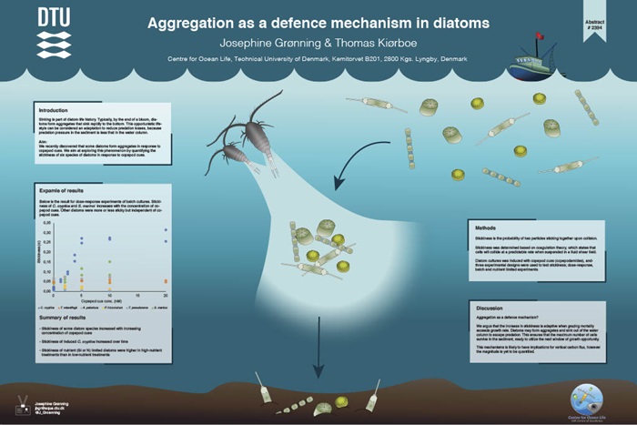 Poster by Josephine Grønning and Thomas Kiørboe